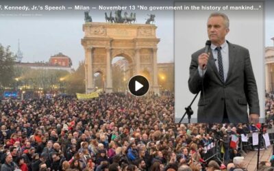 RFK, Jr. SPEECH in MILAN: The Green Pass is not a public health measure