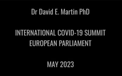 Dr David E. Martin PhD – Covid Summit – European Union Parliament May 2023